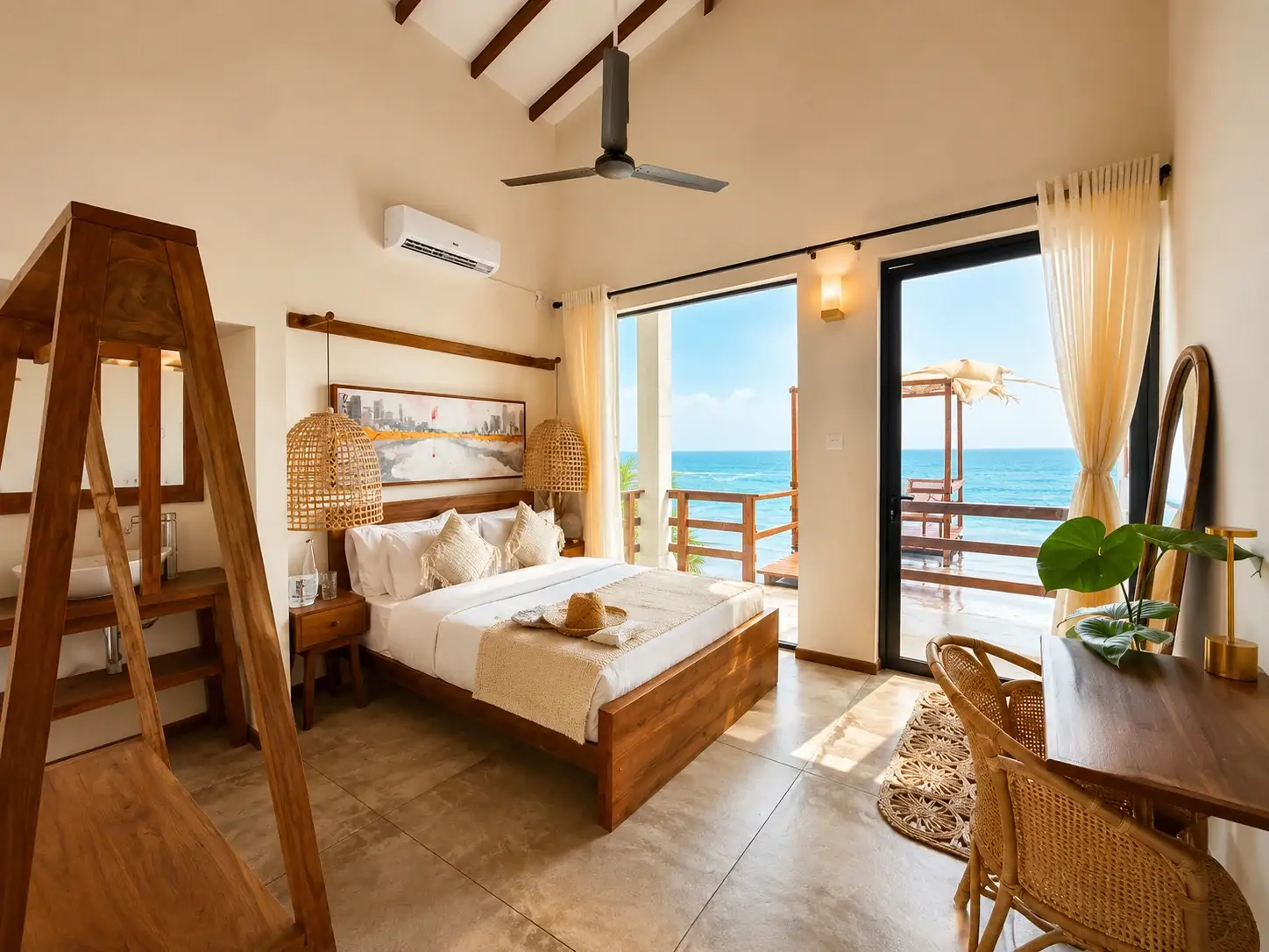 Sea View Room with Outdoor Lounge