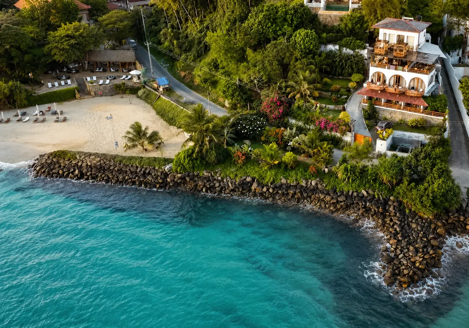 Ocean Bliss beachfront property in Weligama