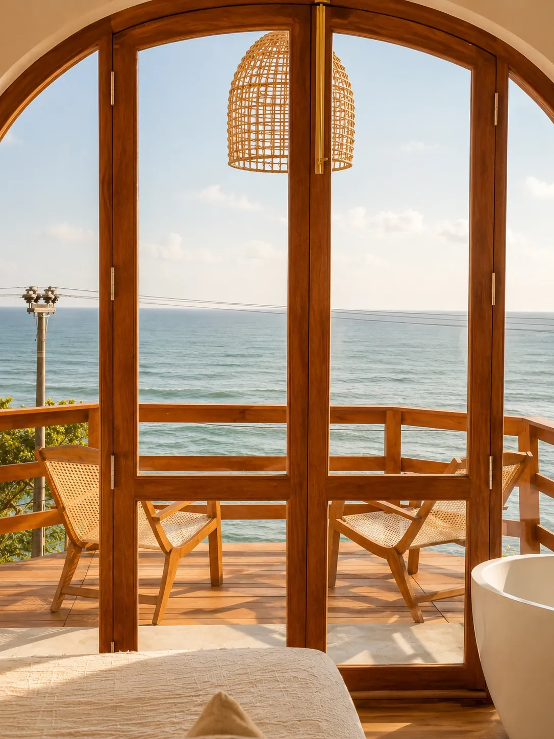 Boho Arch Cliffside Hot Tub Suite