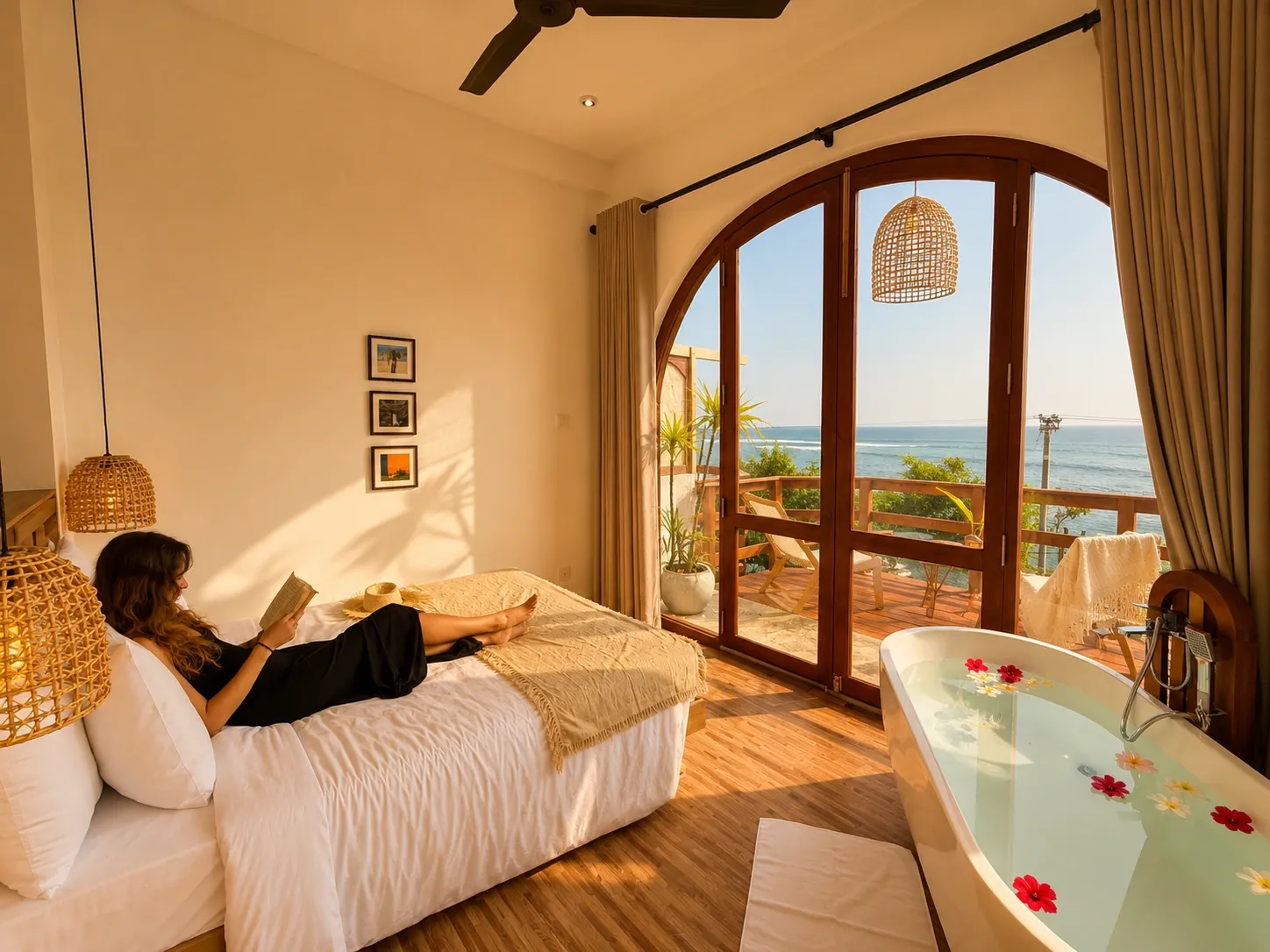 Boho Arch Cliffside Hot Tub Suite gallery photo 9